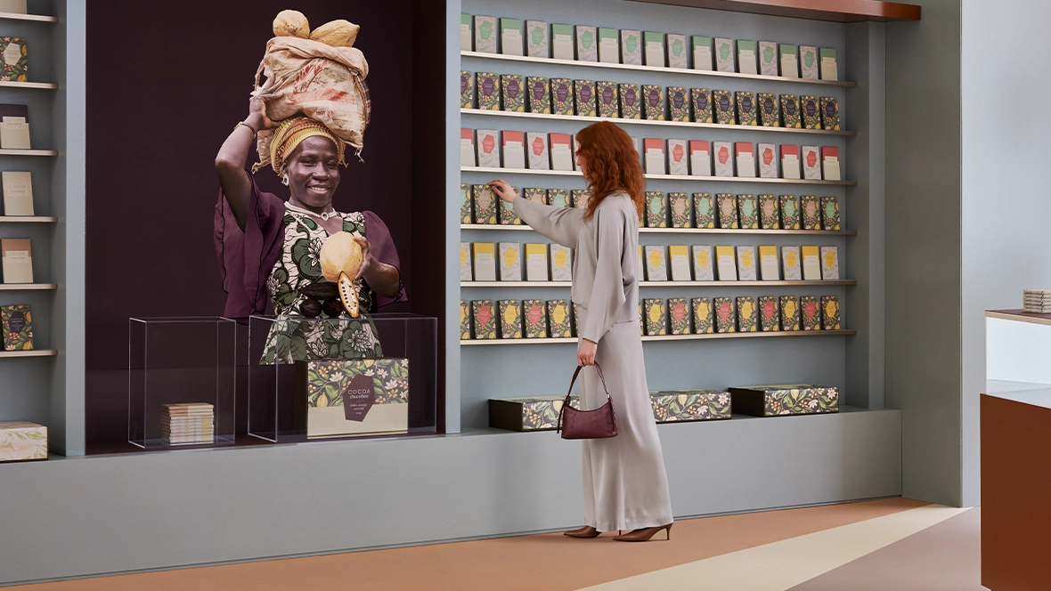 Marmoleum cocoa shop